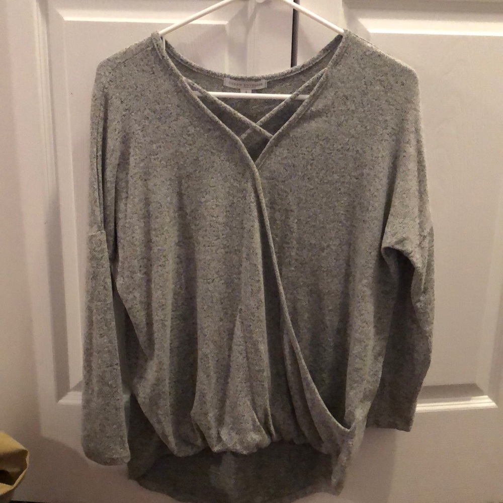 Crossover top with crisscross neck!